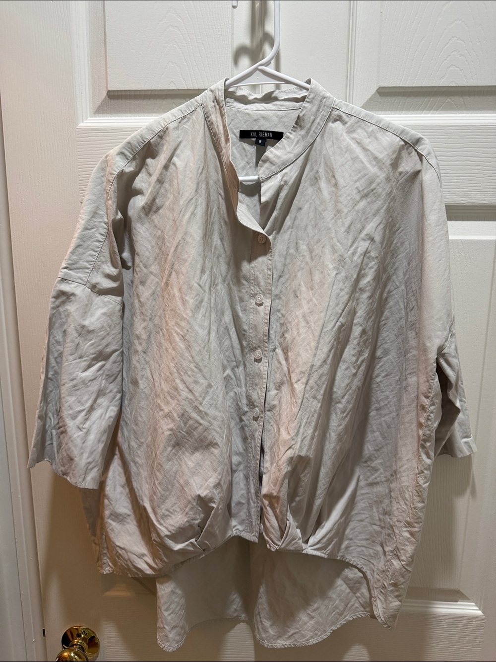 Kal Rieman Ivory Button-Front Relaxed Shirt